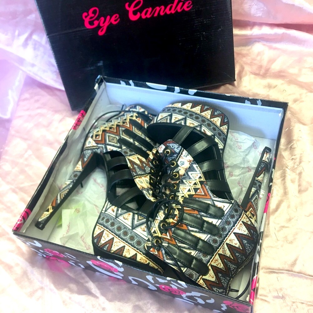 Africa Print Heels